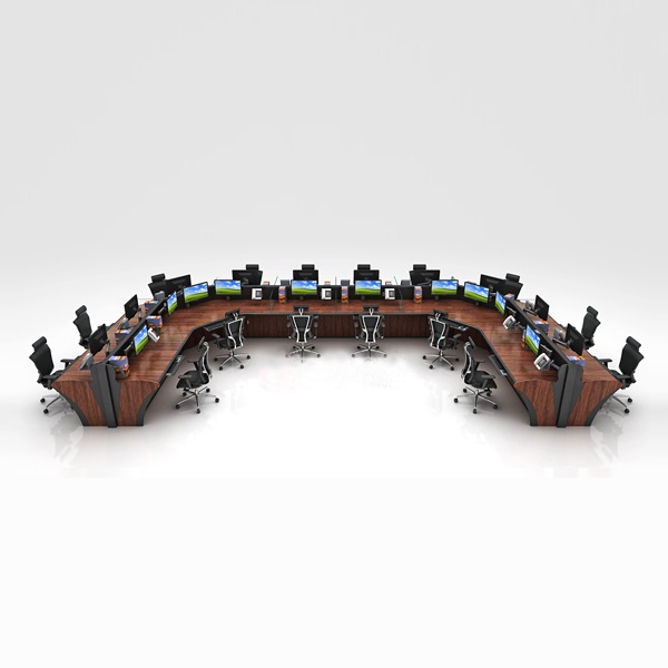 مكتب وحدة التحكم في غرفة التحكم على شكل U CH14 - صورة 2