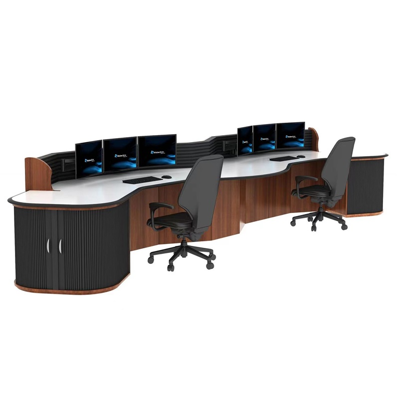W Sahpe Curved Control Room Desk CH15 - Imagen 5