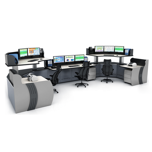 مكتب وحدة التحكم في غرفة التحكم على شكل U CH14 - صورة 5